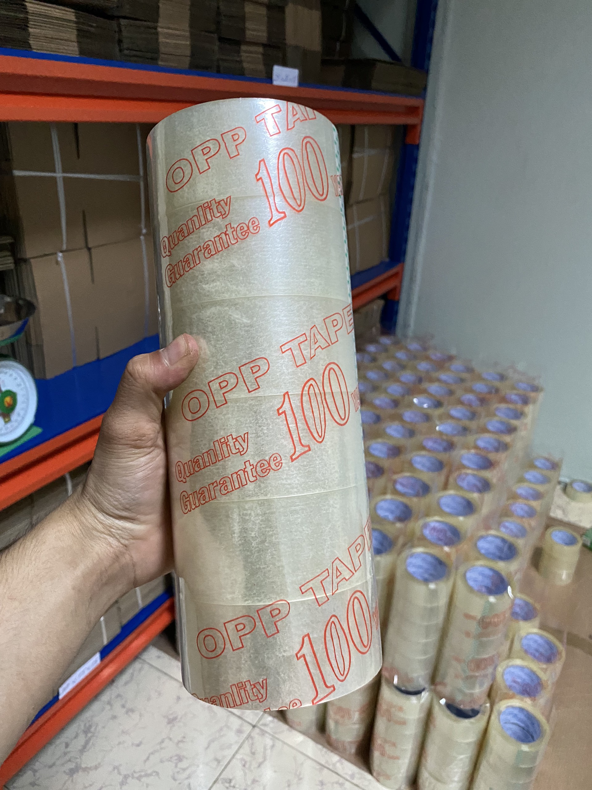 Băng Keo Trong, BK Đục 100 Yard 1.2Kg Đóng Gói Dán Hàng Hóa