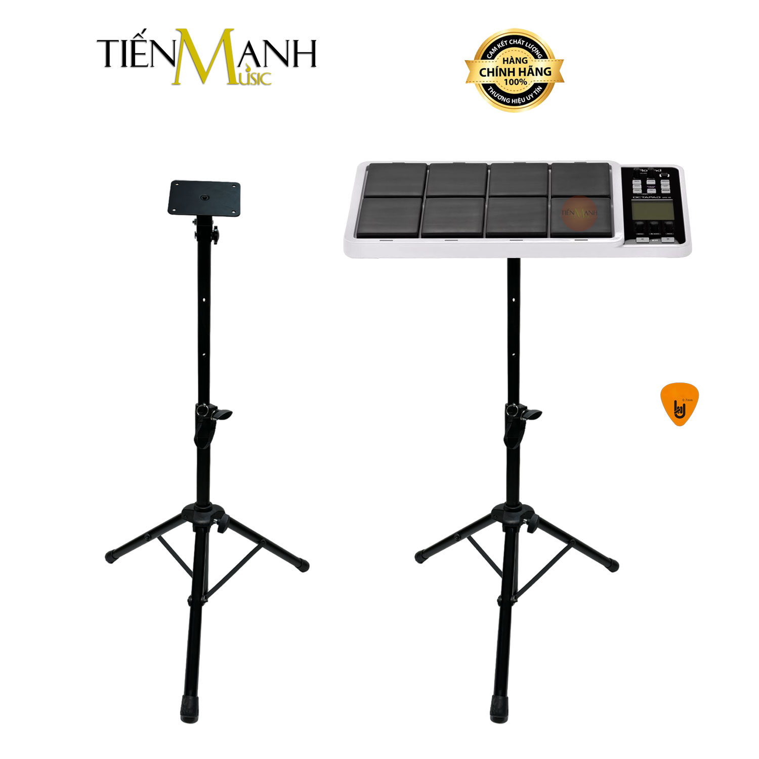 Chân Đỡ Trống Điện Tử Roland SPD30, SPD20, SPD SX, SPD SX PRO Dr.Mic EDB-08 Giá, Kệ Để Drum Stand EDB08 Hàng Chính Hãng - Kèm Móng Gẩy DreamMaker