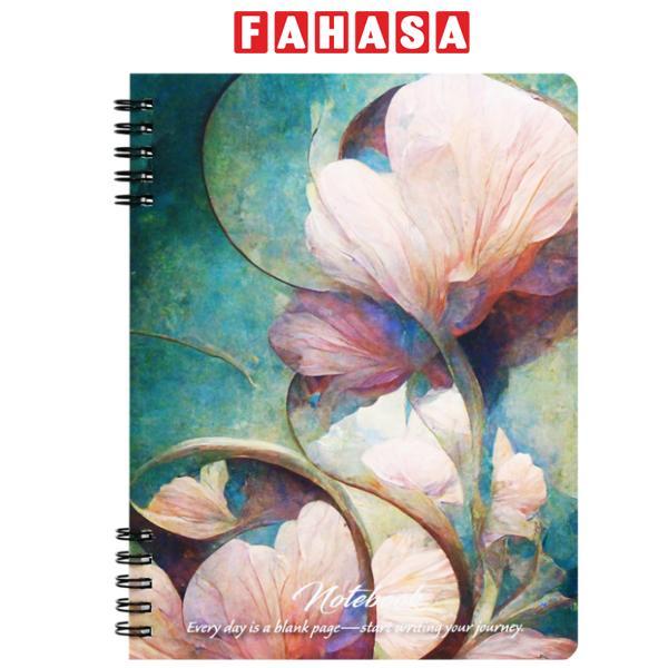 Sổ Lò Xo Elegant Flower Art A5 - Kẻ Ngang - 160 Trang 80gsm - The Sun 01