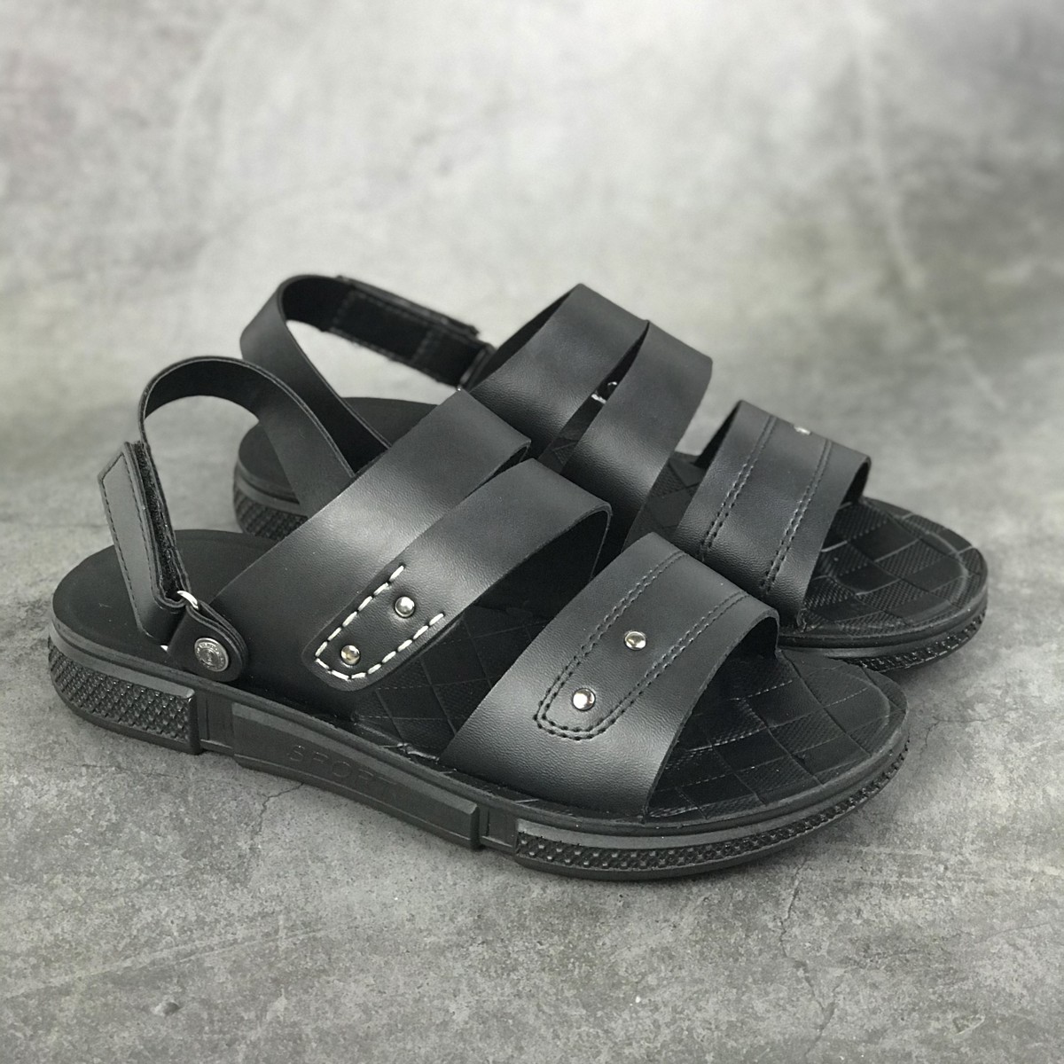 Giày sandal nam quai da hiệu Duwa DHS49-5