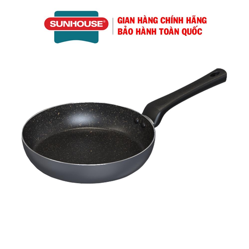 Chảo chống dính Sunhouse CT20/CT24/CT28 PLUS, Đường kính 20/24/28cm, Dùng được bếp gas và bếp hồng ngoại, Không dùng được bếp từ