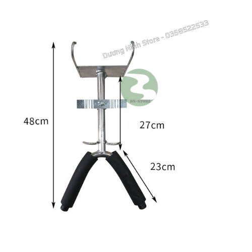 Giá thiến heo đỡ lợn con bằng inox 304 DN19