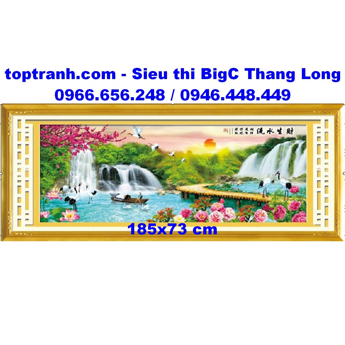 Tranh thêu chữ thập thiên nhiên giao hòa A930 chưa thêu