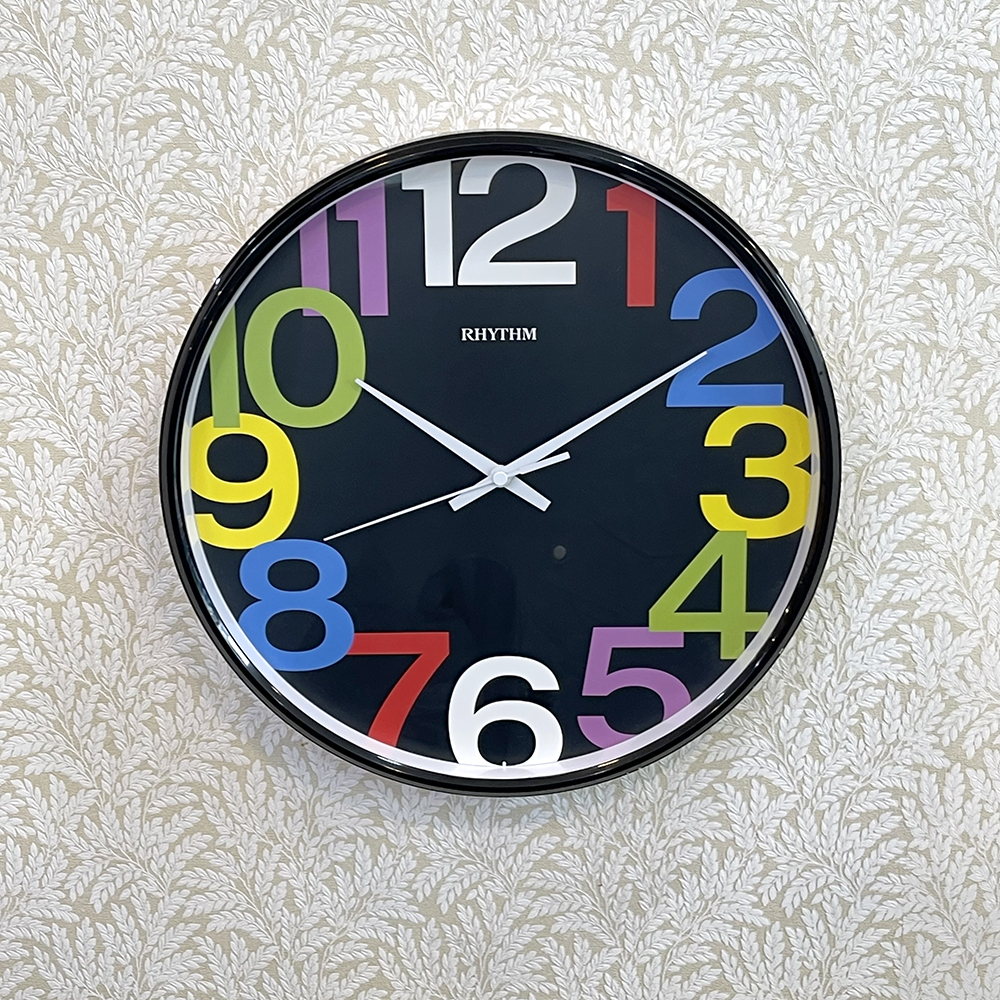 Đồng hồ treo tường Nhật Bản Rhythm CMG589BR76 – Kt 32.0 x 4.8cm, 760g. Vỏ nhựa. Dùng Pin.