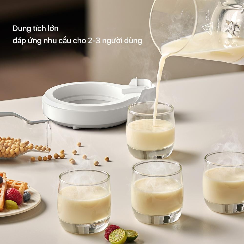 Máy xay làm sữa đậu nành đa năng Deerma NU500W 10 lưỡi dao, menus nhiều lựa chọn và hẹn giờ - Hàng nhập khẩu