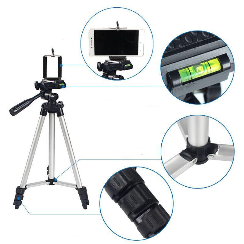 Chân Máy Ảnh, Chân Điện Thoại TRIPOD TF 3110 Chất Liệu Hợp Kim Nhôm, Điều Chỉnh Linh Hoạt Độ Dài Phù Hợp Với Yêu Cầu Người Dùng