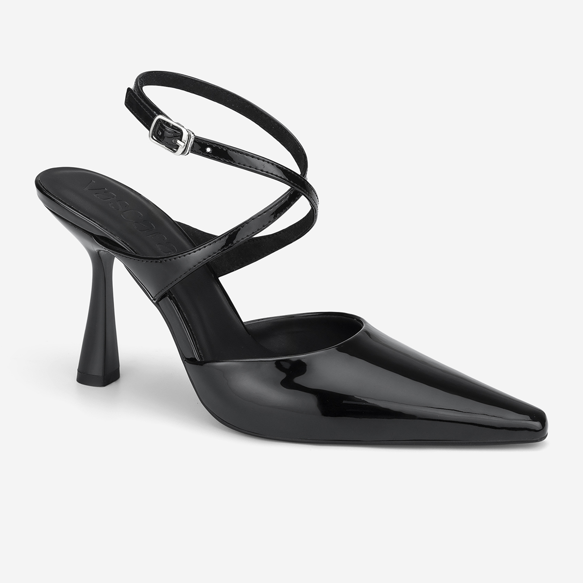 Vascara Giày Bít Mũi Spool Heel Quai Chéo - BMN 0707