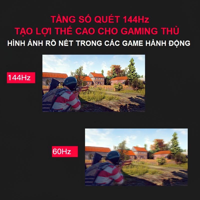 Màn Hình Máy Tính 24 inch FHD 144hz Lieguan Gaming - hàng nhập khẩu