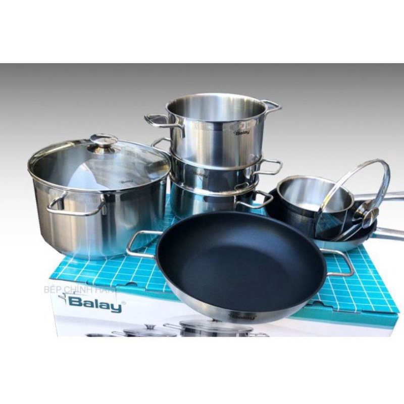 Bộ nồi Elobalay 7PCS 7 món tiện dụng cho nấu ăn - Gokitchen - Hàng chính hãng