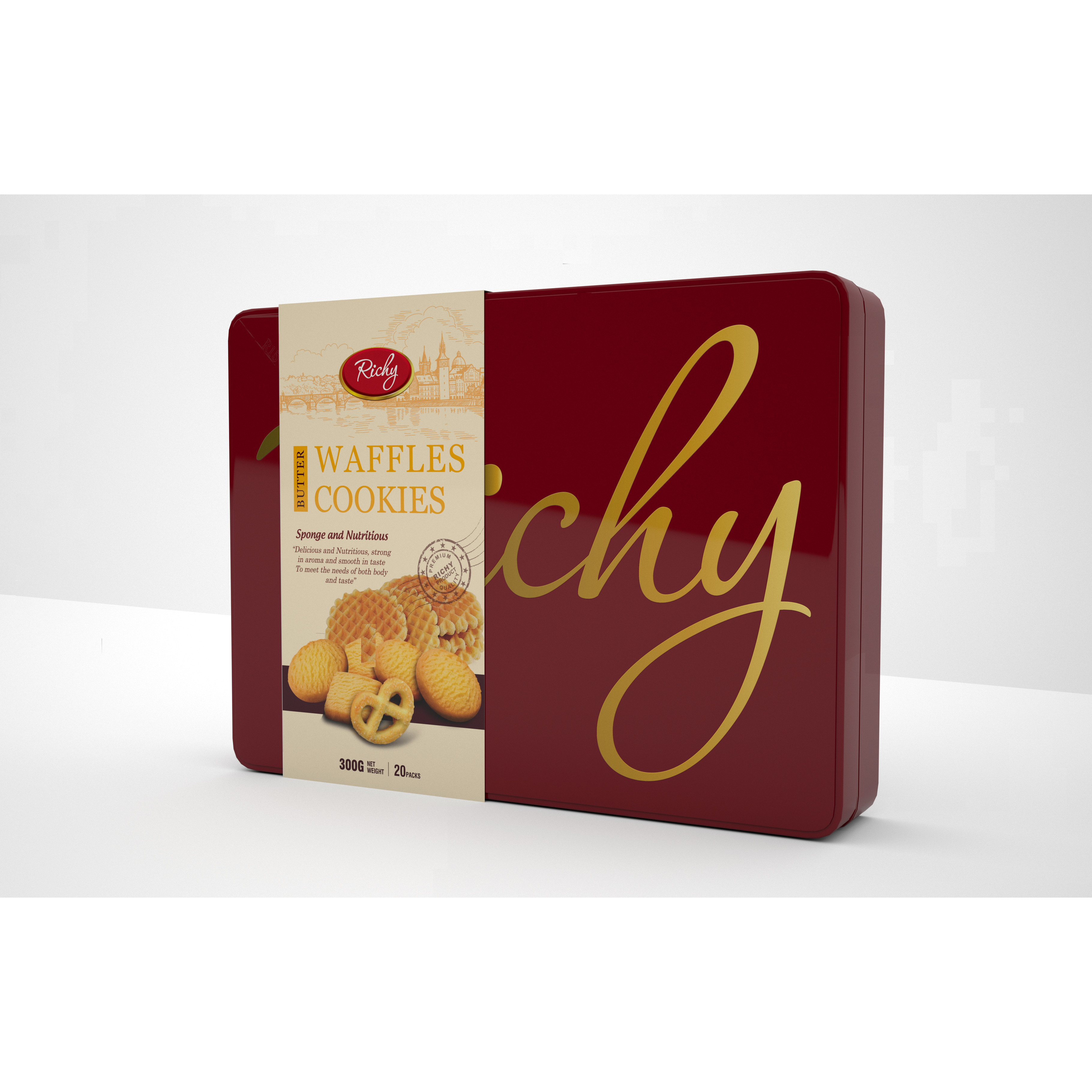 Bánh Richy Victory hộp  thiếc đỏ 300g