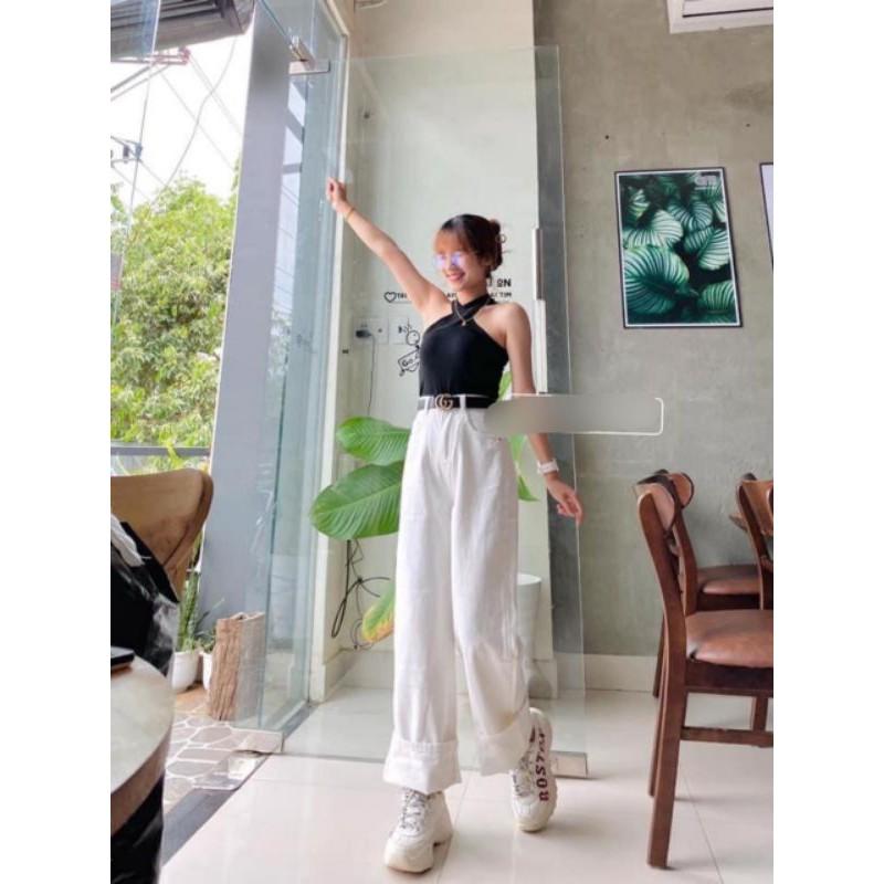 QUẦN ỐNG SUÔNG TRẮNG