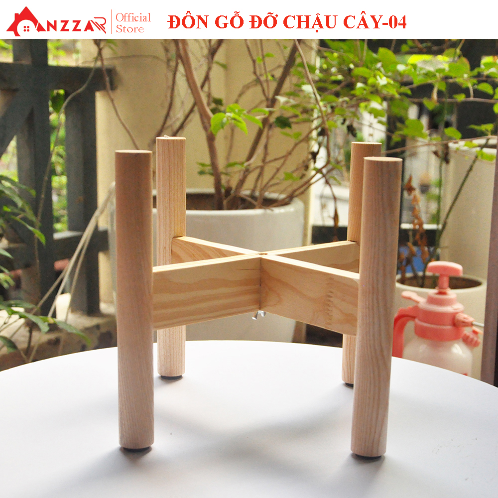 Đôn gỗ để cây cảnh trang trí trong nhà nhiều kích thước Anzzar DG-04