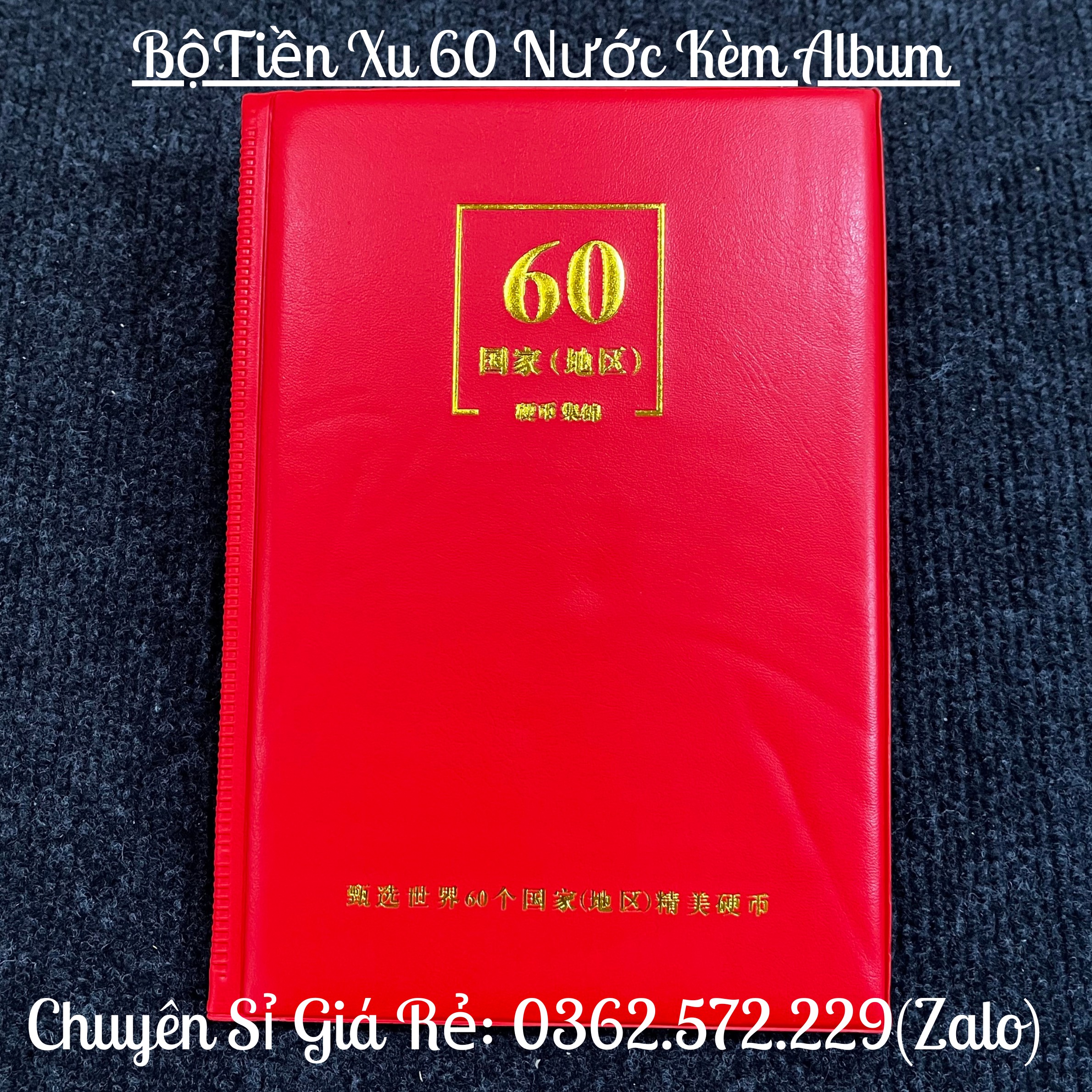 Bộ Album xu 60 nước quốc tế có cờ ABXQT60