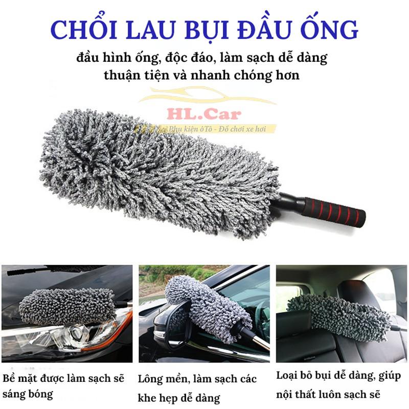 Chổi Lau Bụi Xe Ô Tô Sợi Dầu - Chổi Lau Xe Chuyên Dụng - Cán Có Thể Điều Chỉnh