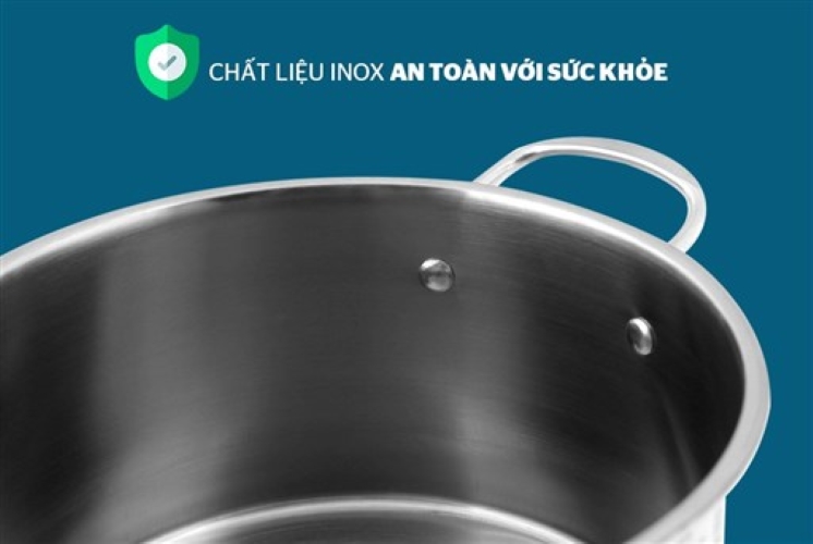 BỘ 3 NỒI INOX 1 ĐÁY SUNHOUSE SH224 - DÙNG ĐƯỢC MỌI LOẠI BẾP, KỂ CẢ BÊP ĐIỆN TỪ.