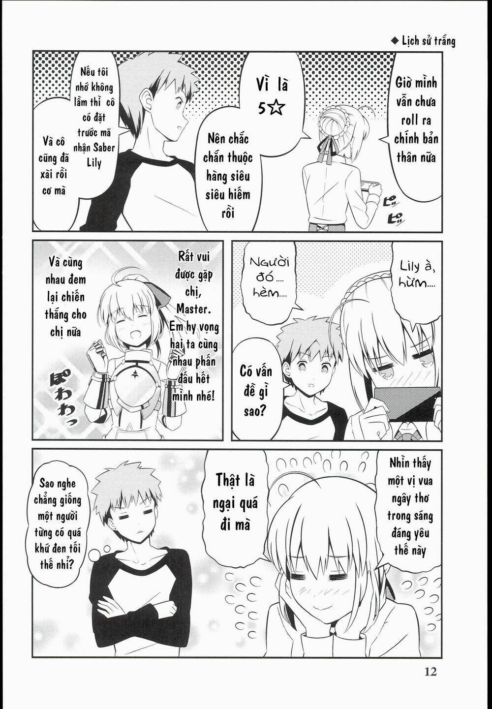 saber-san chơi fgo! chapter 1 14