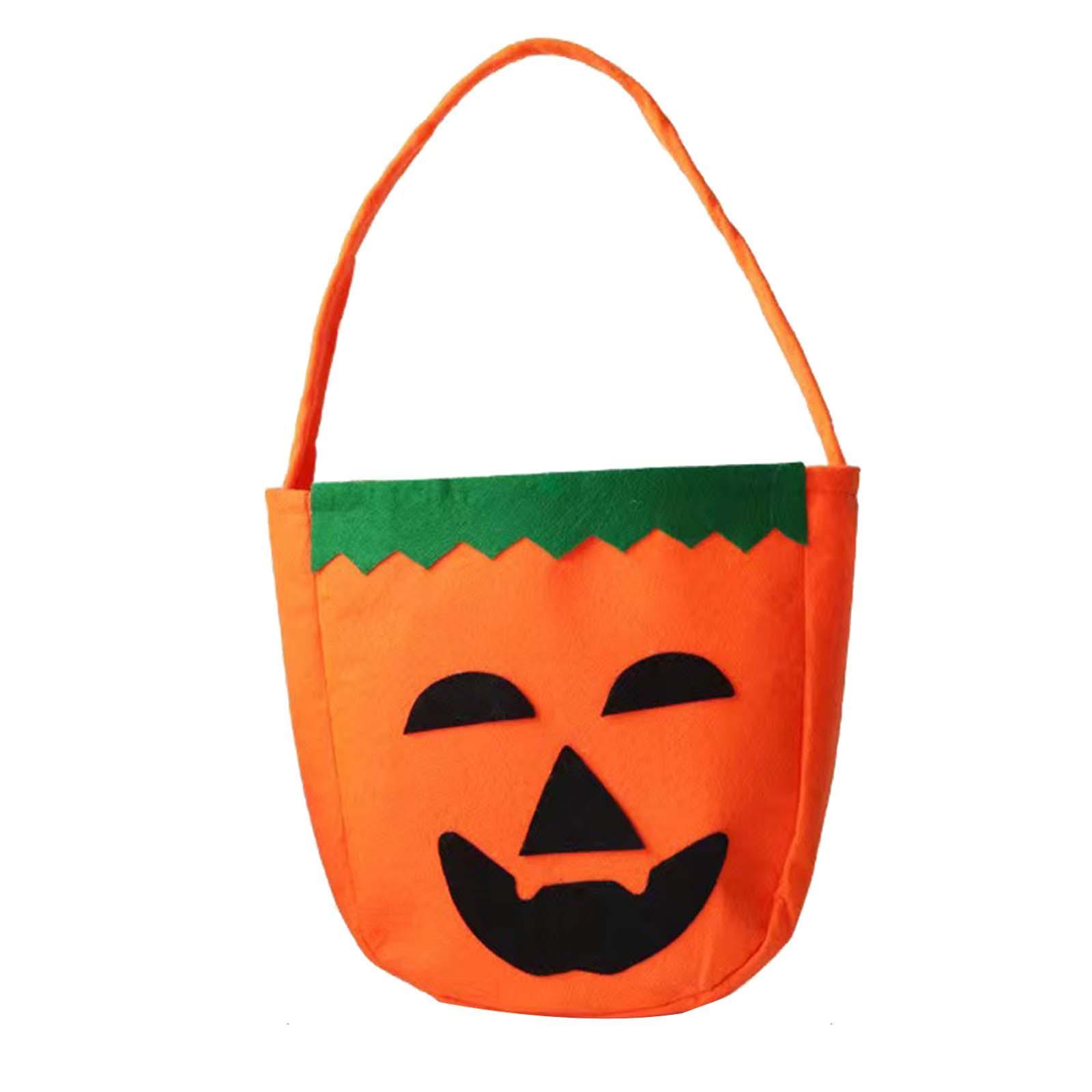 Halloween Pumpkin Bag Gift Bags Candy Tote Bag for Halloween Travel Vacation