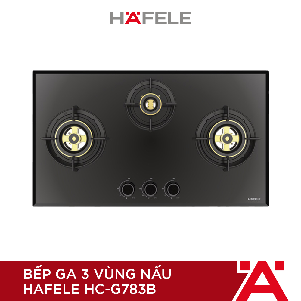 Bếp ga 3 vùng nấu Hafele HC-G783B 538.66.477 (Hàng chính hãng)