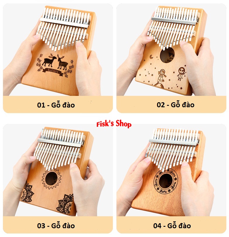 Đàn Kalimba 17 mẫu đàn