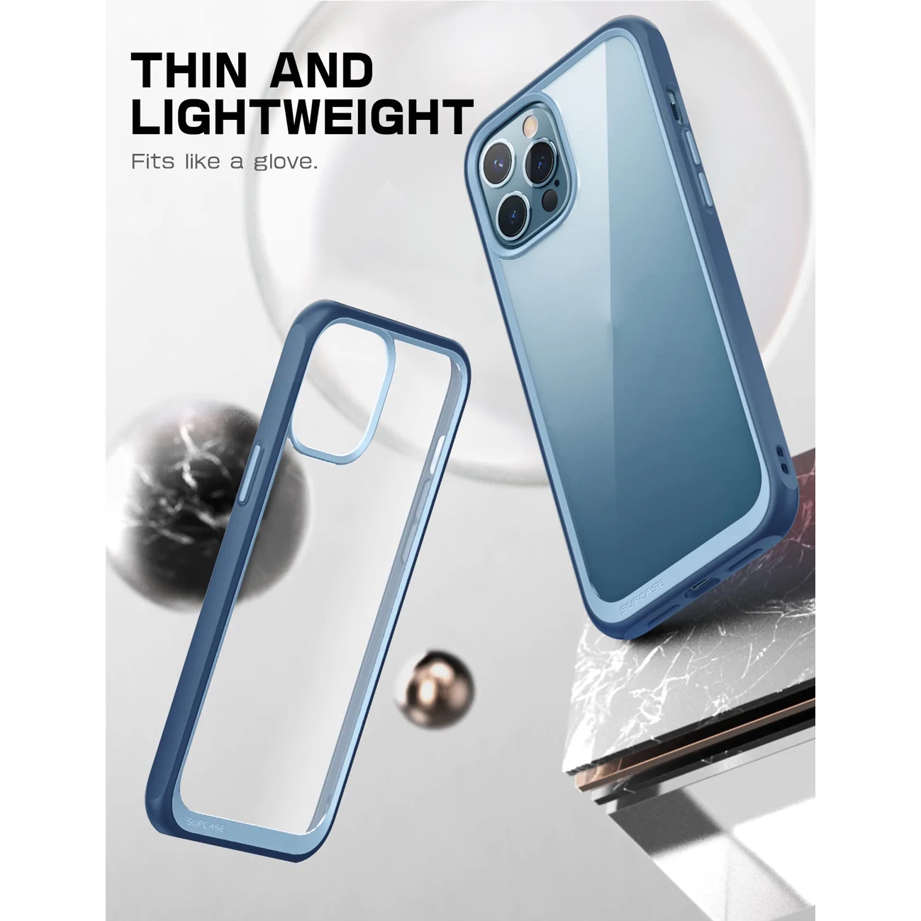 Ốp Lưng SUPCASE Unicorn Beetle Style Slim Clear Dành Cho iPhone 13ProMax, Viền nhiều Màu - Hàng Chính Hãng