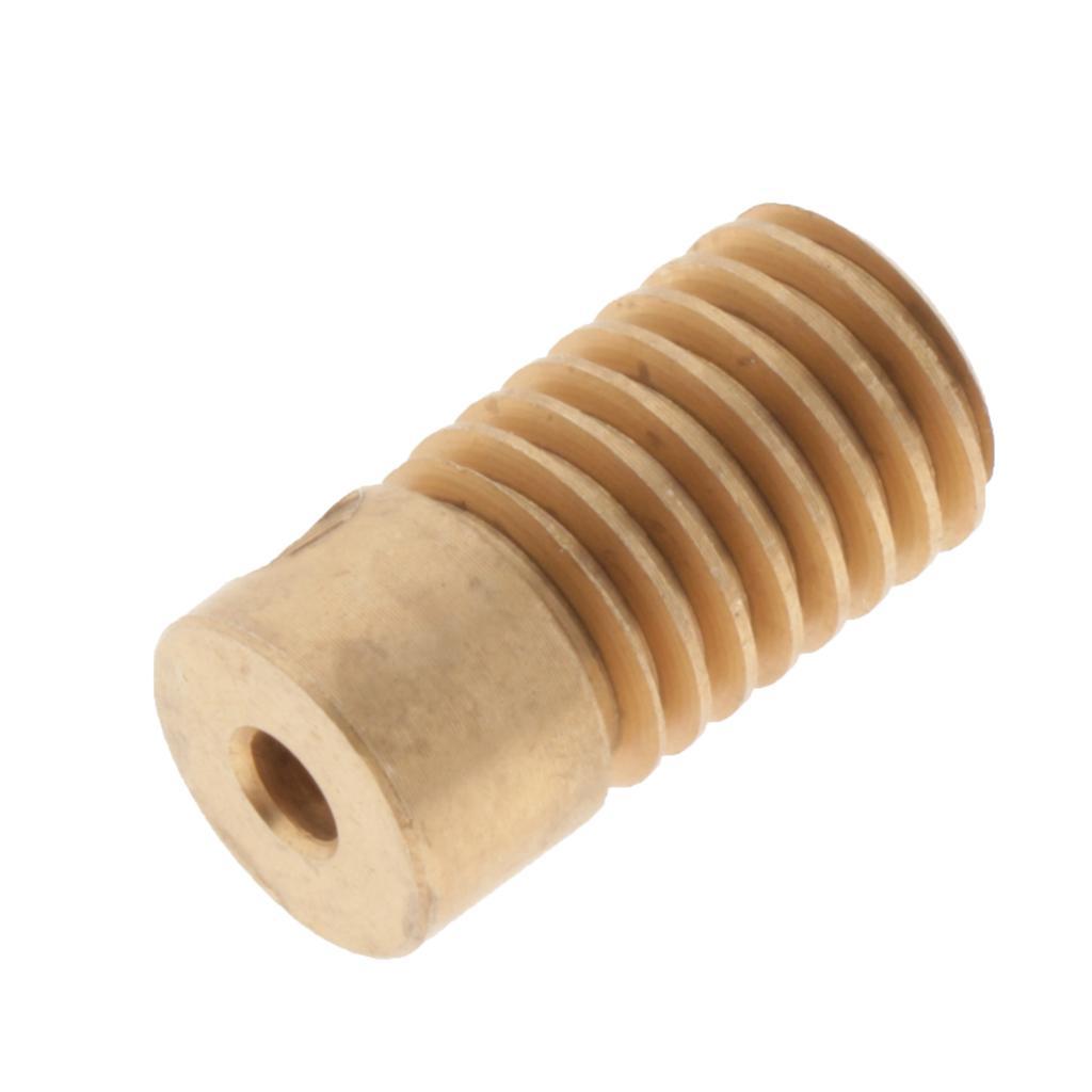 Brass Worm Gear Wheel Worm Gear Shaft Kits 0.5 Modulus