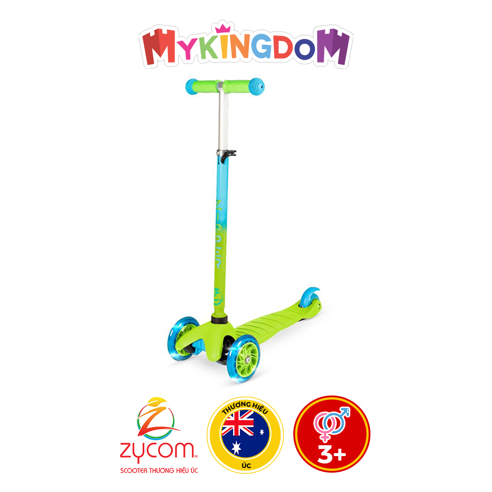 Xe Scooter  ZYCOM 3 Bánh Zipper 212-358 Xanh Lá 212-358