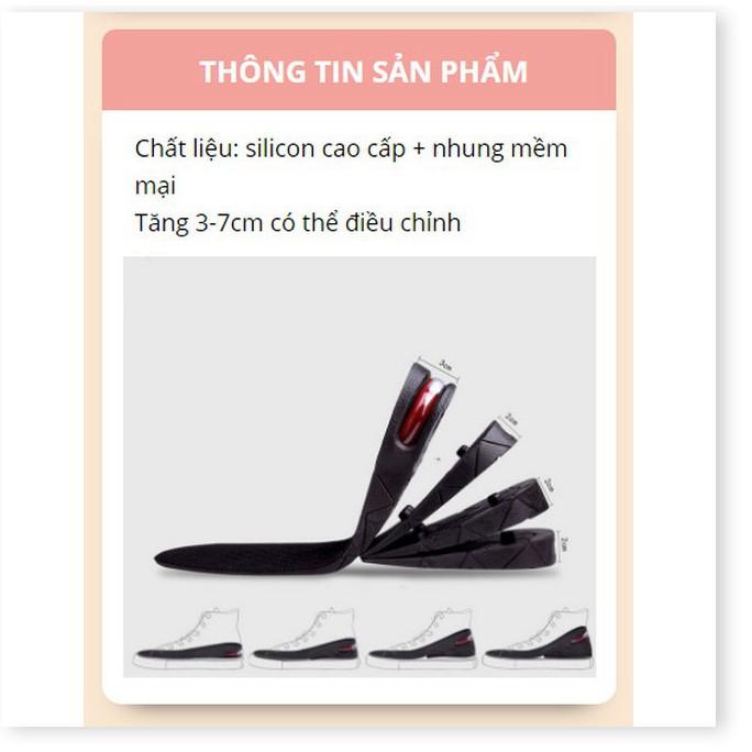Miếng Lót Giày Tăng Chiều Cao Đệm Thoáng Khí Kit Air Free Cutting