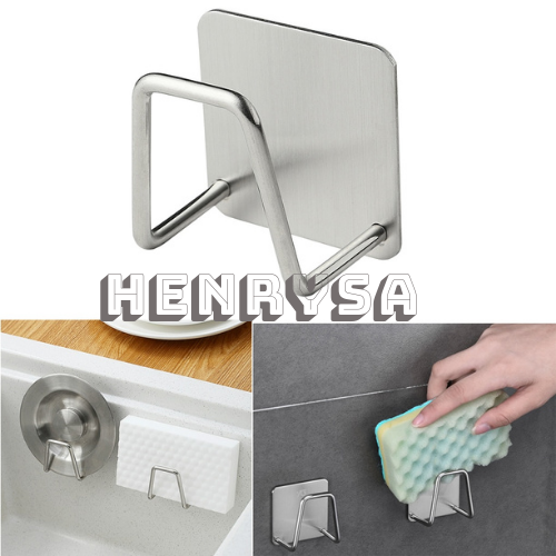 Móc dán treo đồ rửa chén bát và phụ kiện bồn rửa đa năng ráo nước - HENRYSA (Giao màu ngẫu nhiên