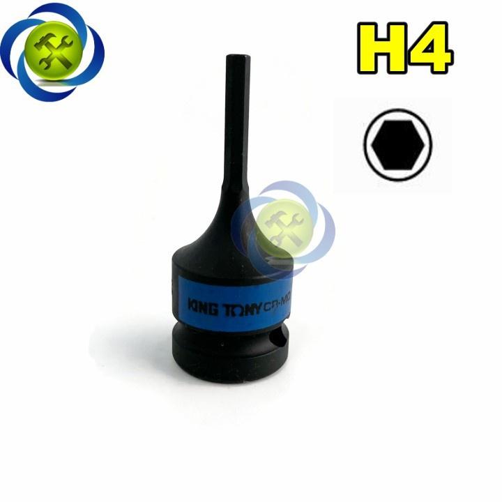 Tuýp lục giác đen KINGTONY loại 1/2 dài 60mm - 4055