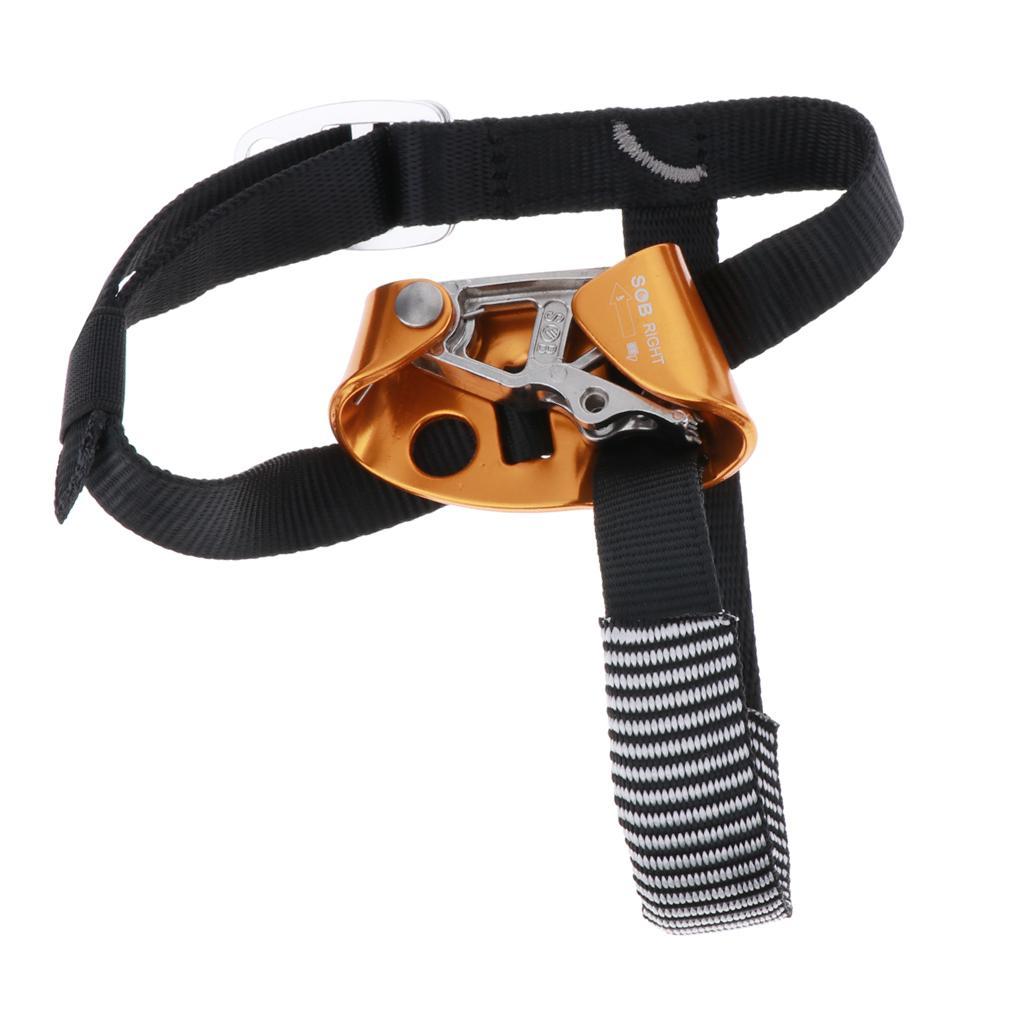 Outdoor Foot Ascender Riser Rock Climbing Mountaineeriing Gear Left Black