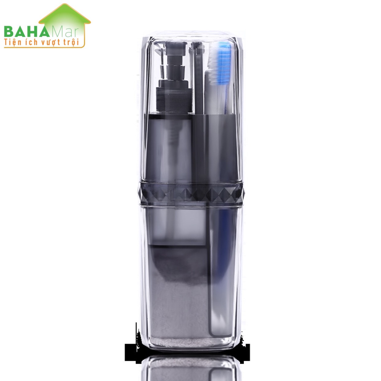 HỘP BỘ CỐC BÀN CHẢI ĐÁNH RĂNG DI ĐỘNG ĐA CHỨC NĂNG BAHAMAR đầy đủ lược khăn bàn chải kem đánh răng dầu gội đầu sữa tắm. thuận tiện mang đi du l