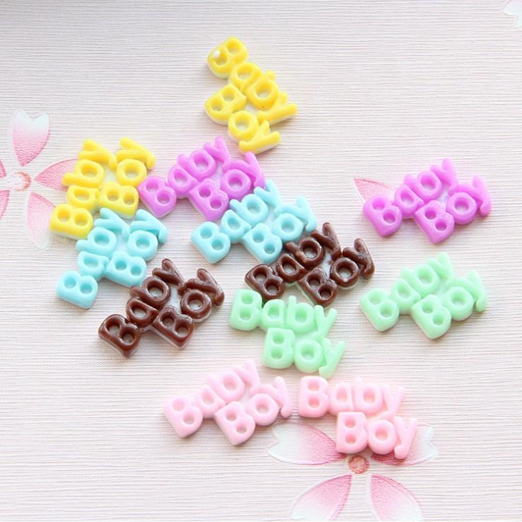 Chuyên Charm * Charm chữ BabyGirl - BabyBoy trang trí vỏ ốp điện thoại, dán Jibbitz, DIY