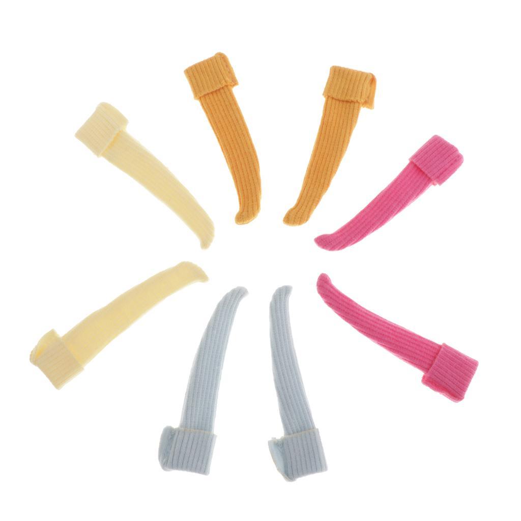 4x  High Socks Casual Knitted Stocking /6  Dolls Outfits
