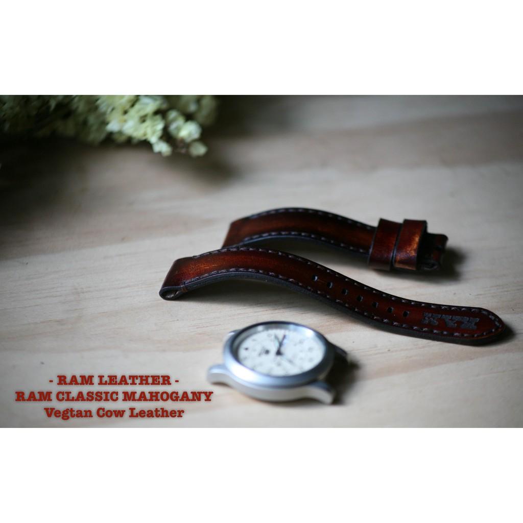 Dây đồng hồ RAM Classic Mahogany - Da bò thuộc bằng thảo mộc
