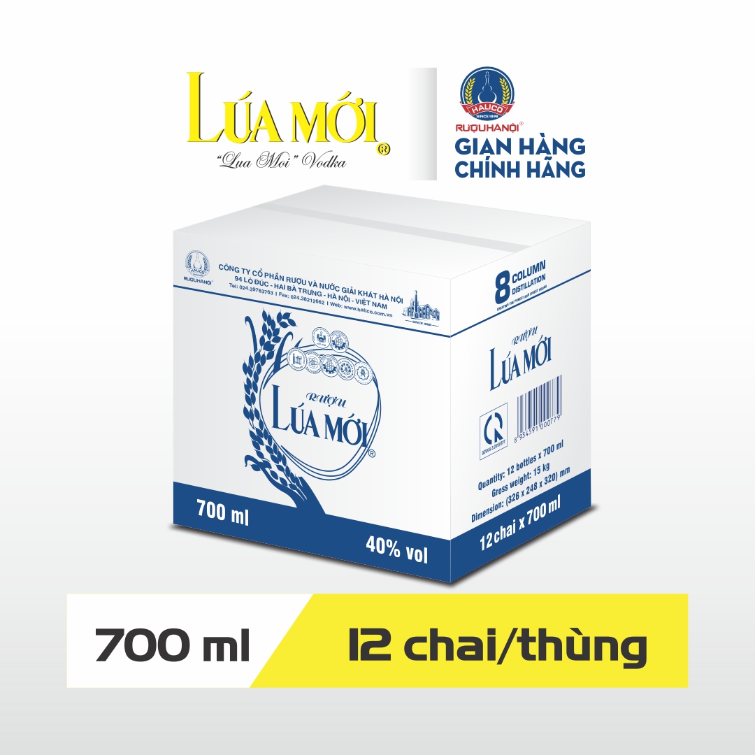 Rượu Lúa Mới HALICO nồng độ 40% chai