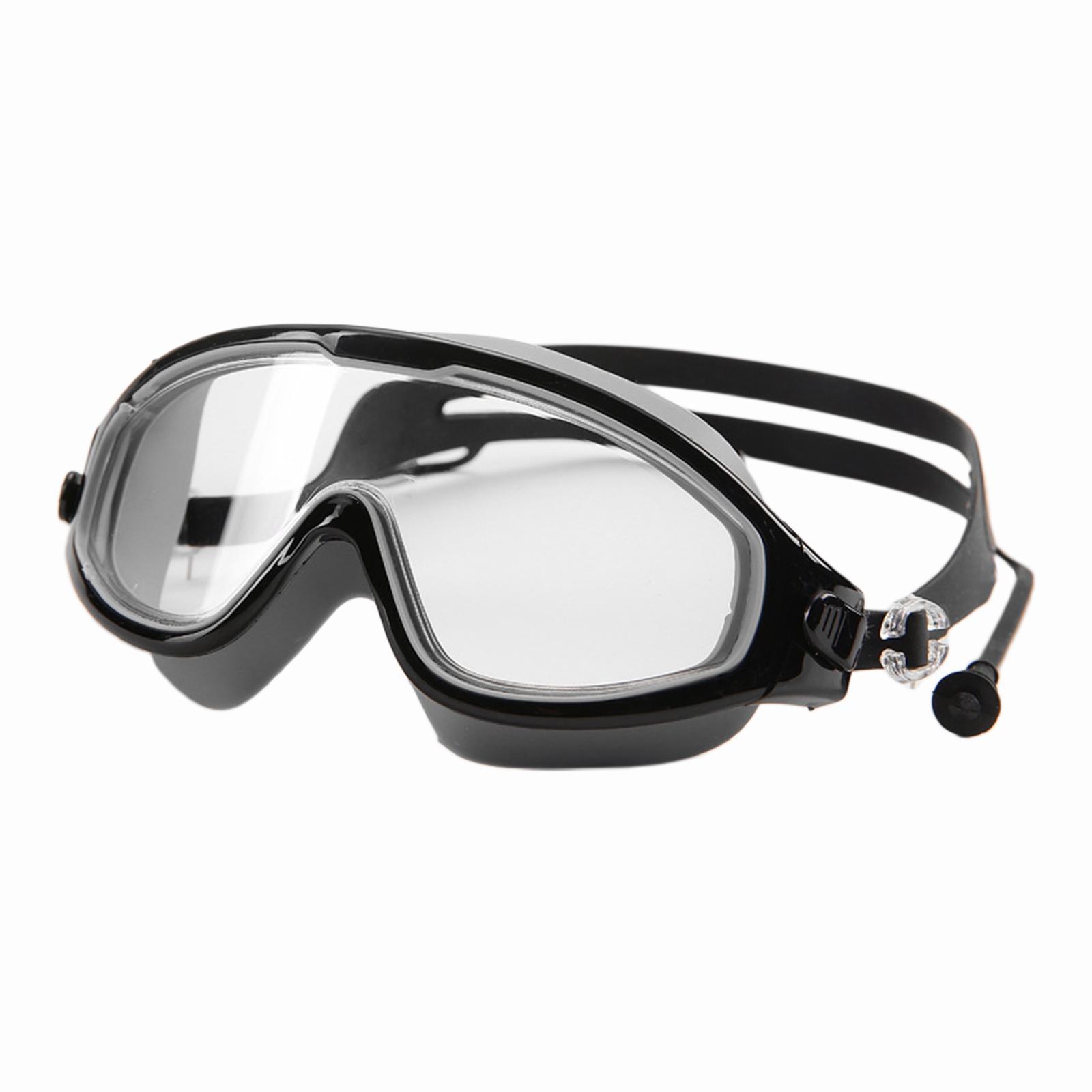 Kids Swim Goggles with Earplug Adjustable for Kids 6-14 Teenagers Boys Girls