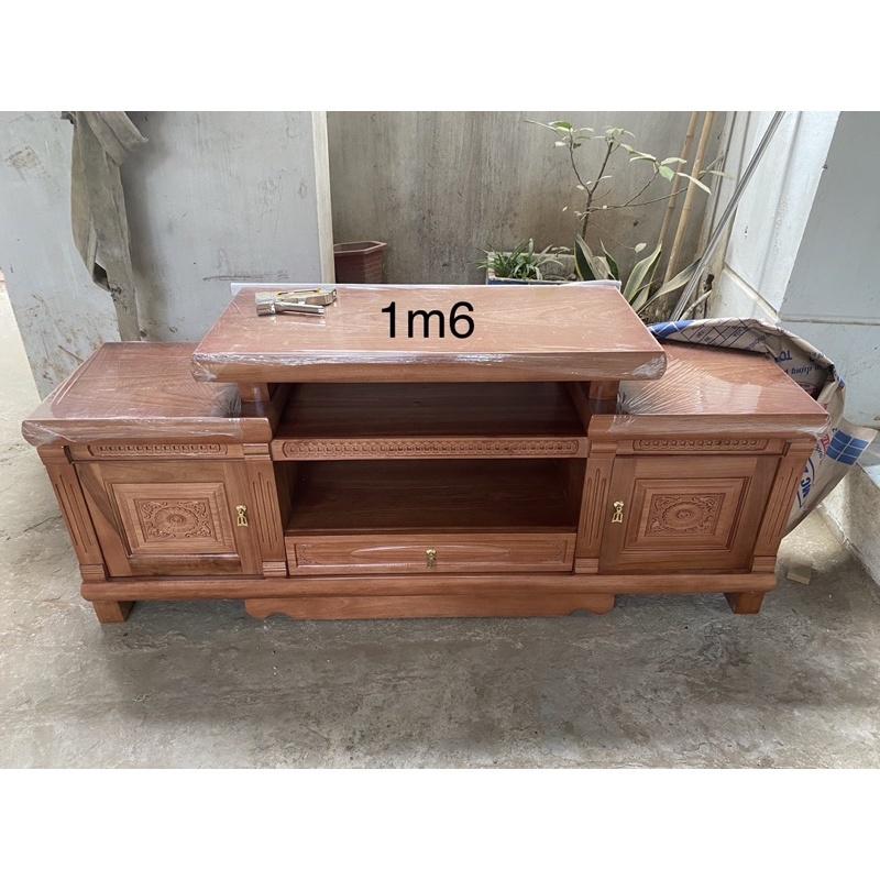 Kệ tivi gỗ xoan đào dài 1m6