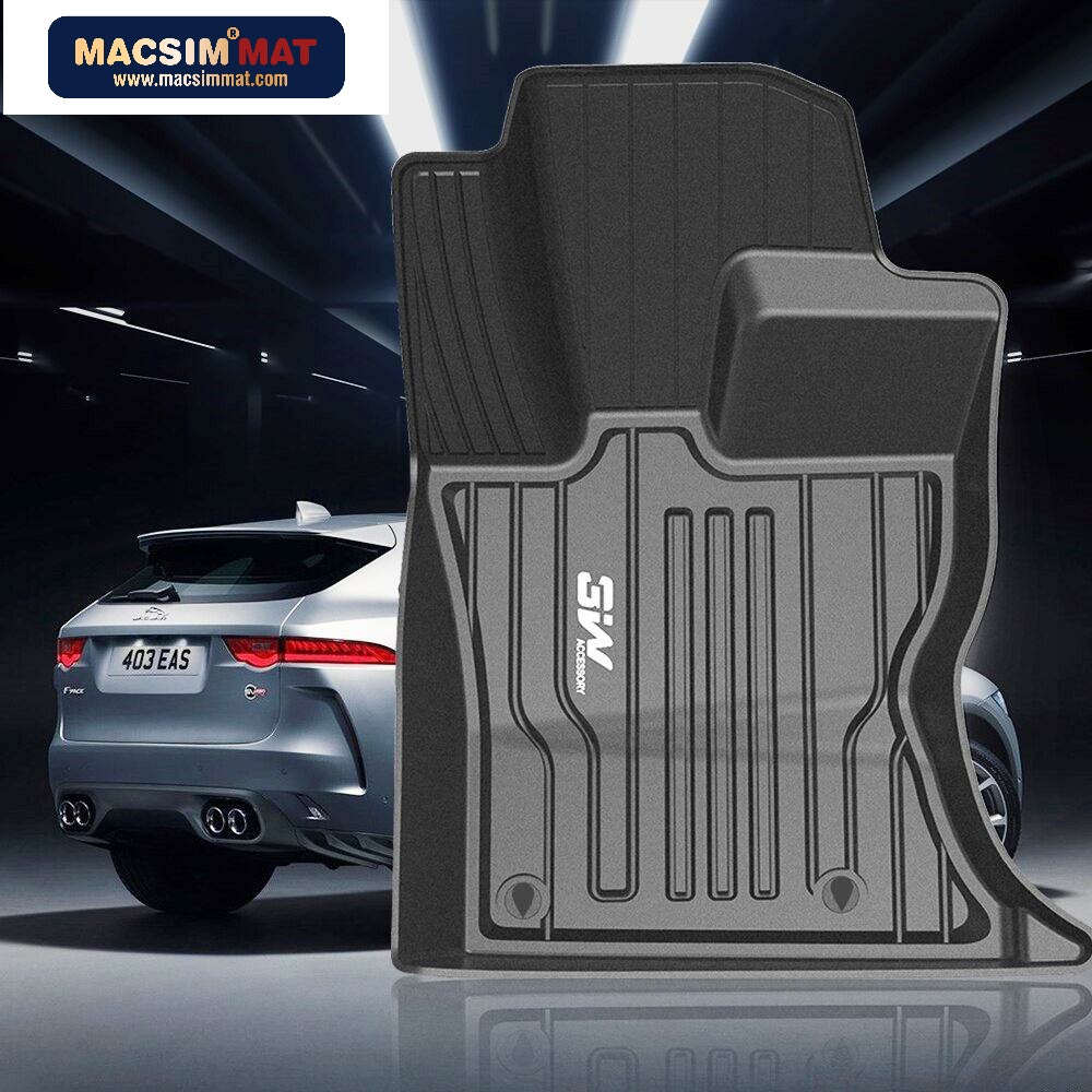 Thảm lót sàn xe ô tô dành cho xe JAGUAR XFL 2013- đến nay Nhãn hiệu Macsim 3W chất liệu nhựa TPE đúc khuôn cao cấp - màu đen