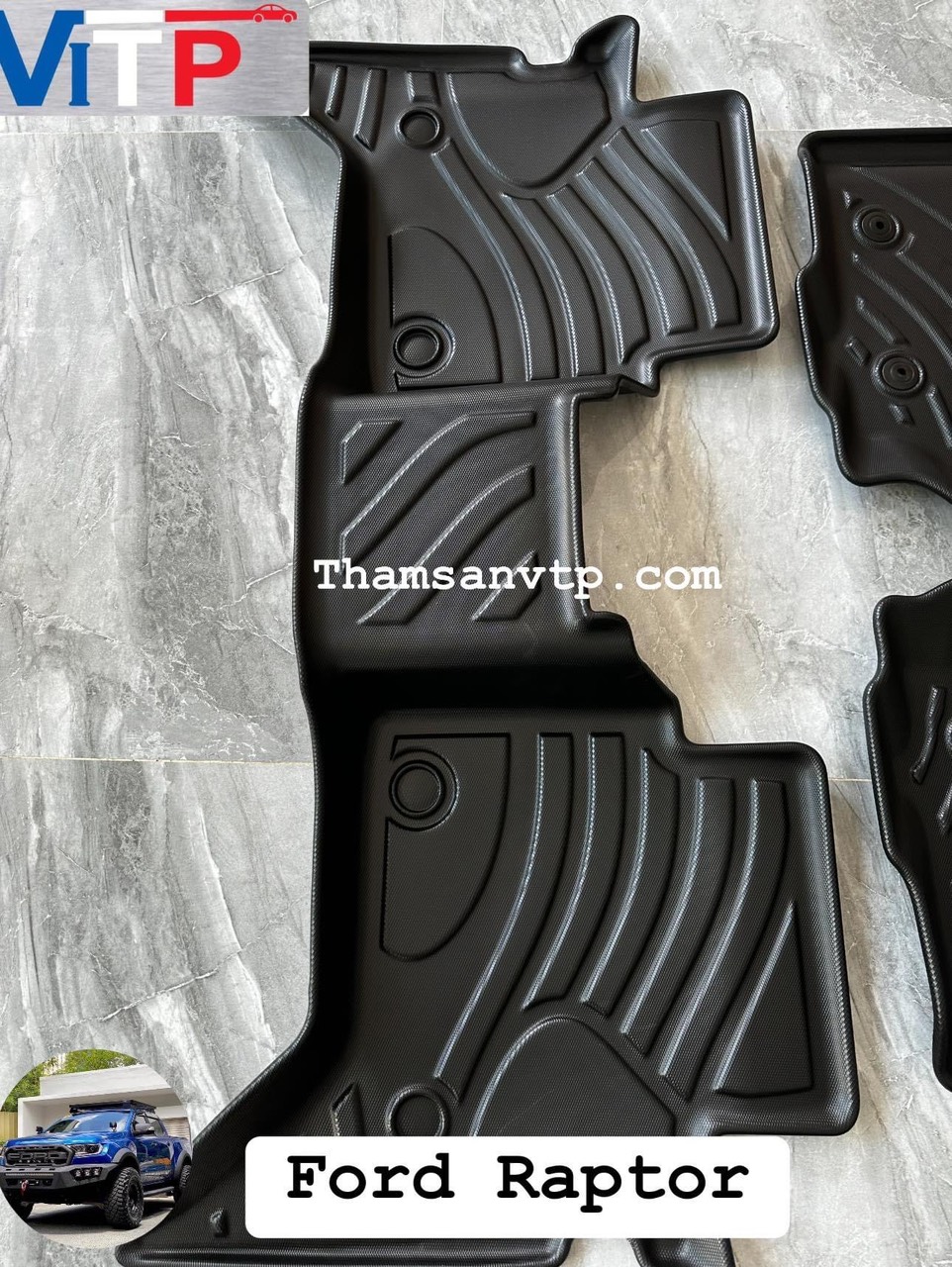Thảm Sàn ViTP Ford Raptor Nhựa Cao Cấp