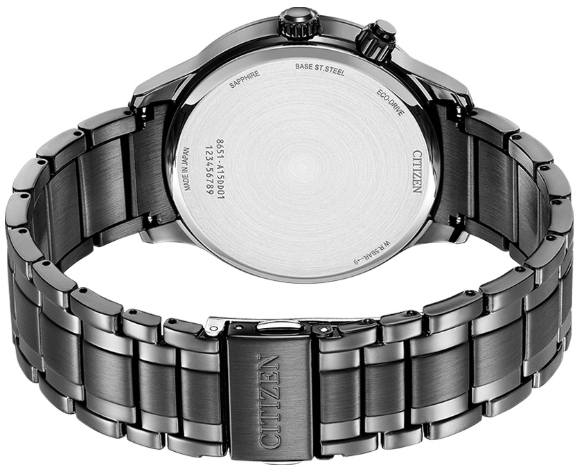 Đồng Hồ Nam Citizen Dây Kim Loại Máy Eco-Drive AP1055-87L - Mặt Xanh (Sapphire)