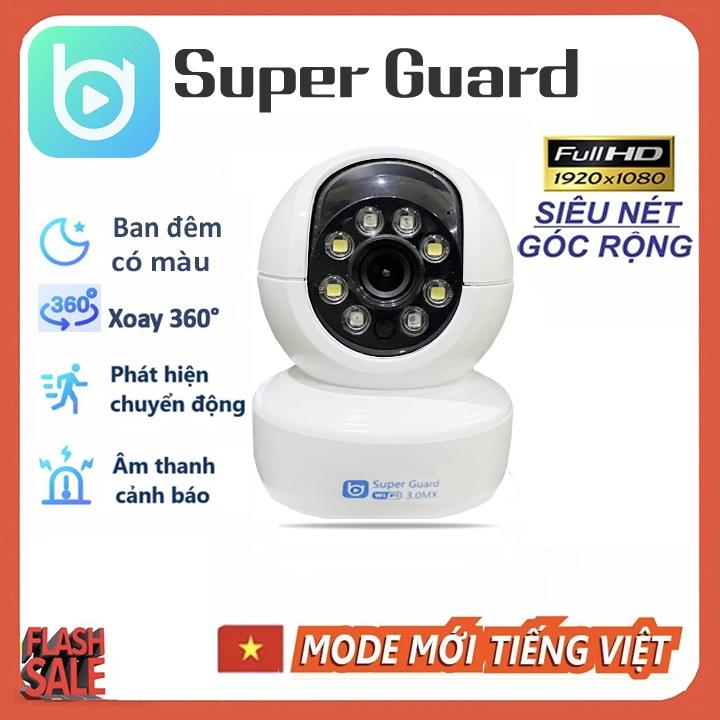 Camera IP Super Guard SP036 Full HD 1080p Wifi Góc Rộng Xoay 360 độ-ĐÀM THOẠI 2 CHIỀU- BAN ĐÊM CÓ MÀU