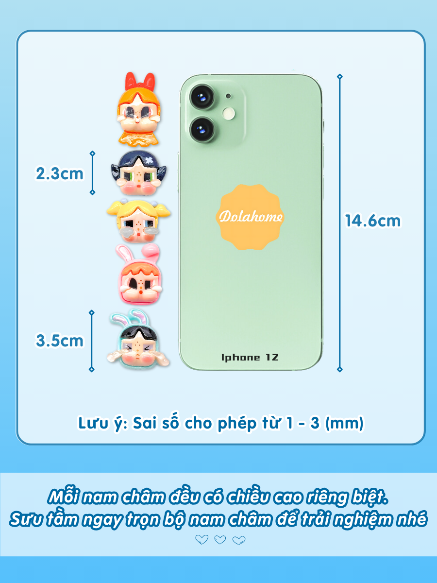 Nam châm tủ lạnh chữ cái sáng tạo Dola Home nam châm dán đính sticker, giấy note, quà lưu niệm, quà handmade