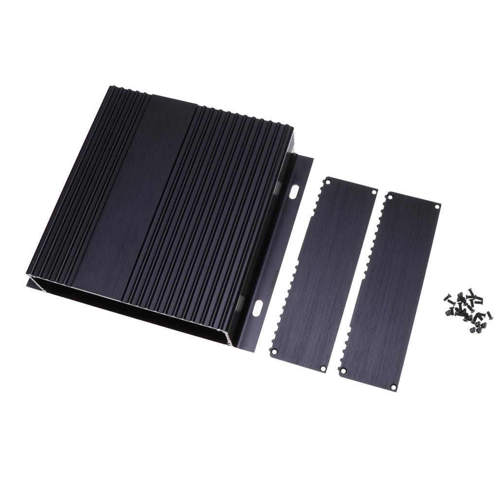 Vỏ Nhôm, Vỏ Hộp điện Tử Màu đen Vỏ PCB DIY