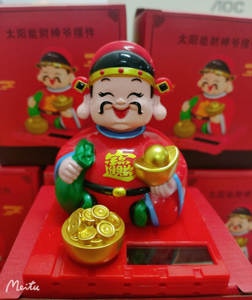 Tượng Thần Tài Năng Lượng Cầm Thổi Vàng