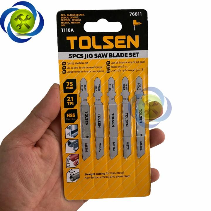 Lưỡi cưa lộng nhựa - sắt Tolsen 76811 75mm, 21TPI màu bạc