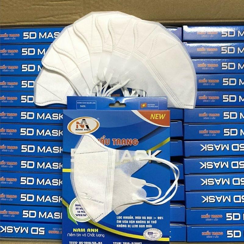 Khẩu trang 5d mask Nam Anh (Famapro) - Hộp 10 cái