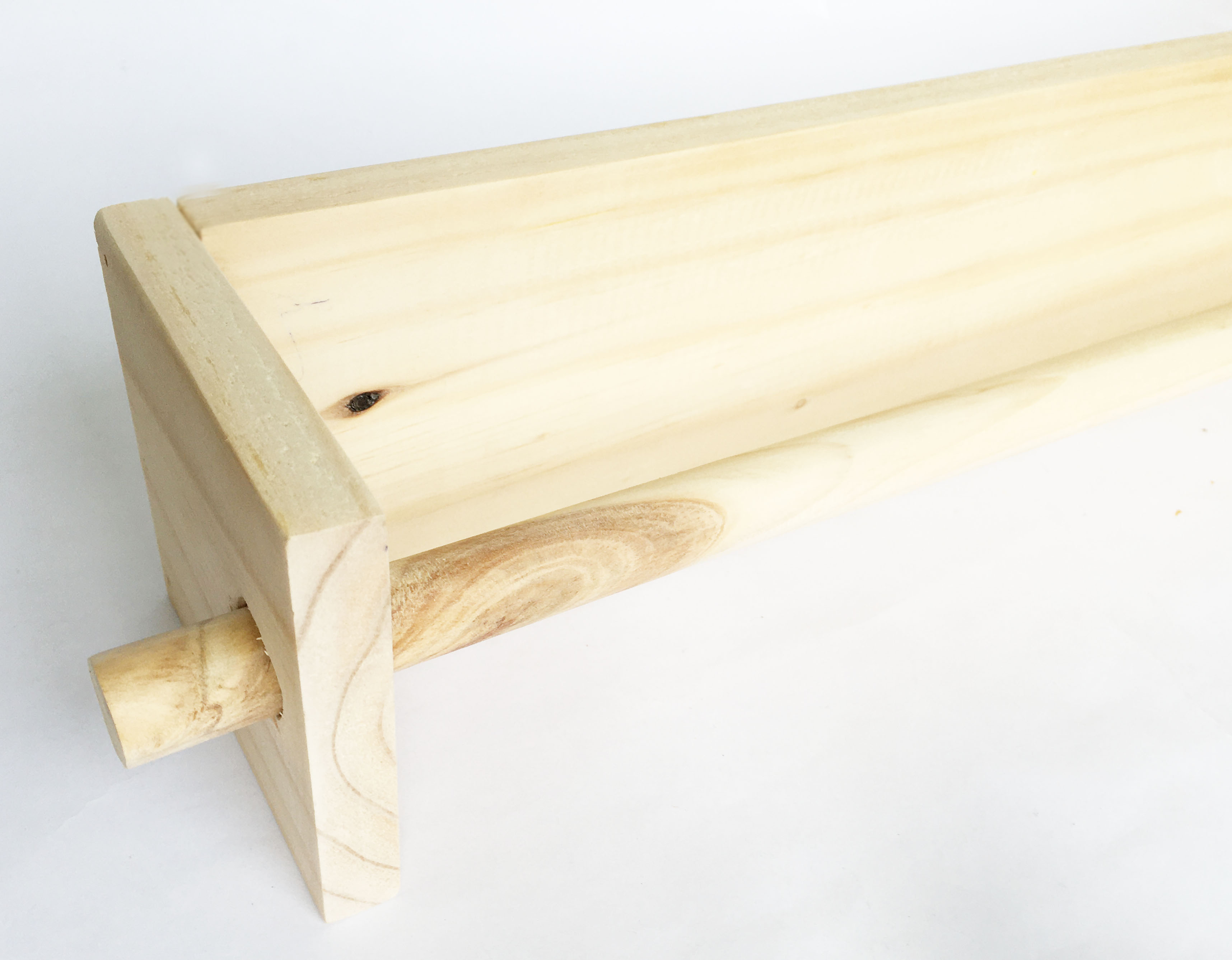 Combo 2 Set thanh gỗ treo giấy cuộn dài bằng gỗ thông Size D50xR10cm