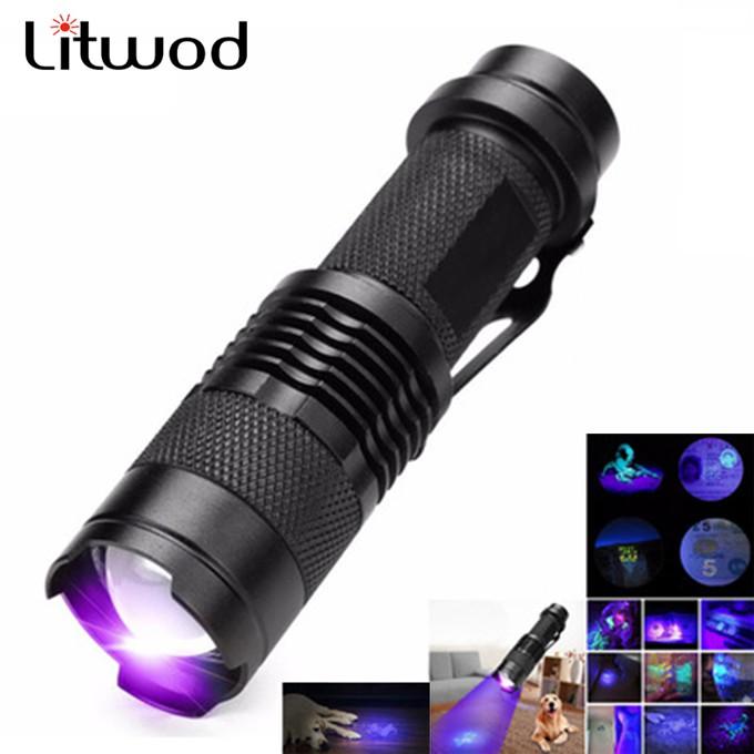 Đèn Pin Mini 395nm Tia Uv Led Tia Cực Tím Chiếu Sáng Cho Thú Cưng