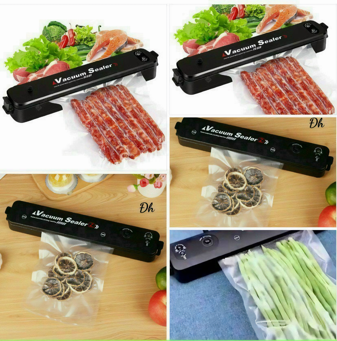 Máy hút chân không KG5233MECK hàn miệng túi đa năng, ép túi thực phẩm giúp bảo vệ thức ăn tặng kèm 10 túi kt 37cm- Hàng chính hãng