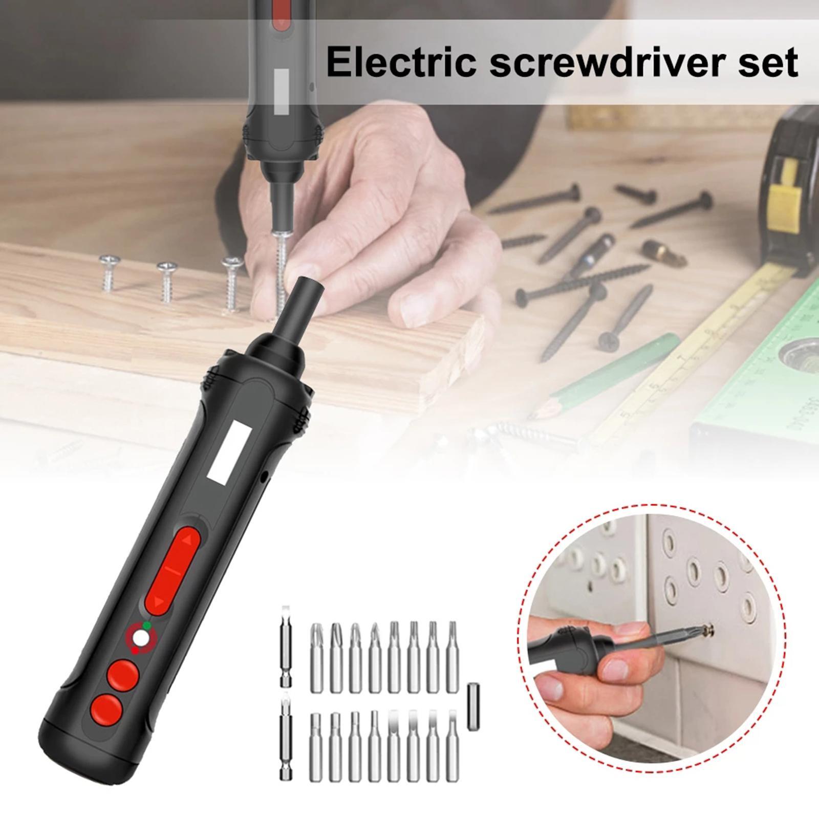 3.6V Electric Screwdriver with 19Pcs Screwdriver Bits for Home Repair Tools